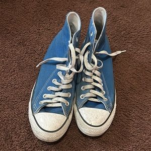 Men’s blue Converse high top shoes